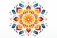 Indian Diwali pattern art white background. AI generated Image by rawpixel.