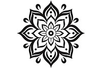 Indian Diwali pattern white black. AI generated Image by rawpixel.