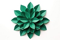 Green flower origami paper plant. AI generated Image by rawpixel.