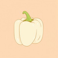 Bell pepper vegetable cartoon plant. AI generated Image by rawpixel.