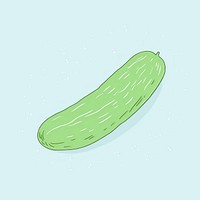 Cucumber vegetable plant food. AI generated Image by rawpixel.