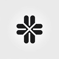 Cross logo symbol shape. AI generated Image by rawpixel.
