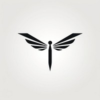 Dragonfly logo insect symbol. AI generated Image by rawpixel.