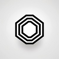 Octagon shape black white. AI generated Image by rawpixel.