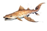 Viper dogfish animal shark white background. AI generated Image by rawpixel.