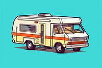 Camper van vehicle car transportation. AI generated Image by rawpixel.