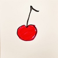 Cherry cherry creativity drawing. AI generated Image by rawpixel.