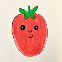 Strawberry strawberry fruit plant. AI generated Image by rawpixel.