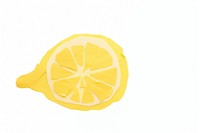 Lemon fruit food white background. AI generated Image by rawpixel.