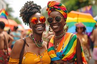 Black gay couple parade carnival adult. 