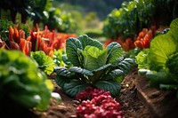 Organic agriculture vegetable outdoors nature. 