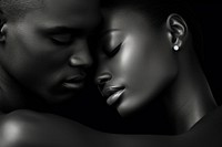 Black woman portrait jewelry kissing. AI generated Image by rawpixel.