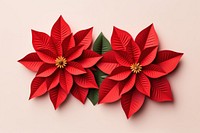 Poinsettia flower paper origami. AI generated Image by rawpixel.