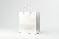 Shopping bag handbag white white background. AI generated Image by rawpixel.