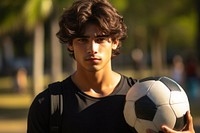 Mexican young man football sports portrait. AI generated Image by rawpixel.