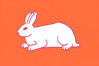 Rabbit animal mammal white. AI generated Image by rawpixel.