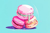 A macaron macarons dessert food. AI generated Image by rawpixel.