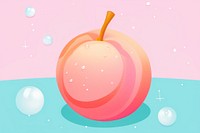 A peach apple plant pomegranate. AI generated Image by rawpixel.