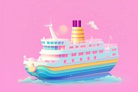 A ship vehicle boat transportation. AI generated Image by rawpixel.