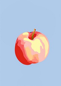 An apple fruit plant food. AI generated Image by rawpixel.