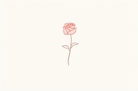 Rose art drawing flower. AI generated Image by rawpixel.