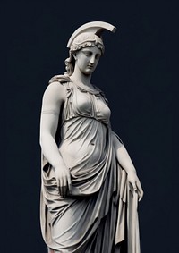 An ancient greek aesthetic sculpture of greek goddess statue art representation. AI generated Image by rawpixel.