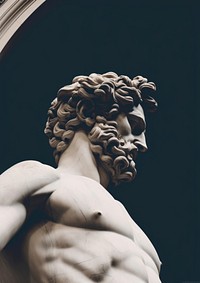 An ancient greek aesthetic sculpture statue art representation. 