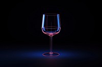Wine glass light drink illuminated. AI generated Image by rawpixel.