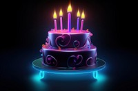 Birthday cake dessert light food. AI generated Image by rawpixel.