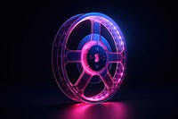 Movie film light purple wheel. AI generated Image by rawpixel.