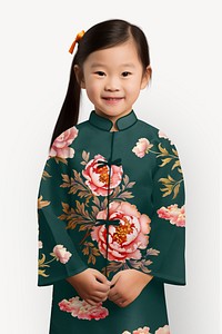 Kid's Chinese qipao, cheongsam traditional clothes