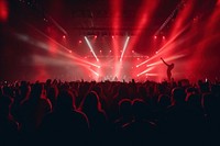 Concert nightlife audience light. AI generated Image by rawpixel.