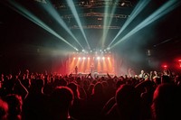 Concert nightlife audience light. AI generated Image by rawpixel.