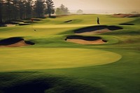 A golf field outdoors nature sports. AI generated Image by rawpixel.