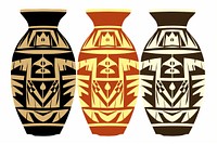 African tribal pottery bottle vase urn. AI generated Image by rawpixel.
