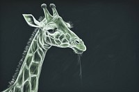 African style giraffe sketch wildlife drawing. AI generated Image by rawpixel.