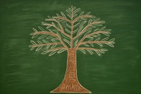 Tree art blackboard sketch. AI generated Image by rawpixel.