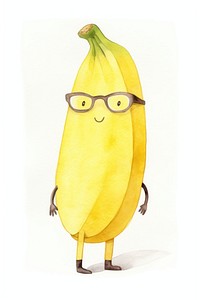 Banana wearing sunglasses food white background anthropomorphic. AI generated Image by rawpixel.