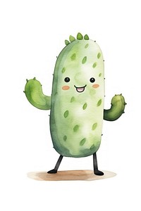 Cactus white background representation vegetable. AI generated Image by rawpixel.