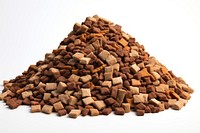 Dog food soil white background deforestation. AI generated Image by rawpixel.