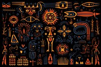 African ornament backgrounds art representation. AI generated Image by rawpixel.