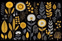 African plant backgrounds graphics pattern. AI generated Image by rawpixel.