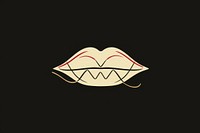 1920s lipstick logo moustache astronomy. AI generated Image by rawpixel.