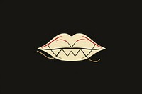 1920s lipstick logo moustache astronomy. 