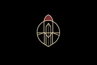 1920s lipstick logo astronomy symbol. AI generated Image by rawpixel.