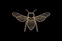 Bee insect animal logo. AI generated Image by rawpixel.