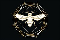 Bee animal insect symbol. AI generated Image by rawpixel.