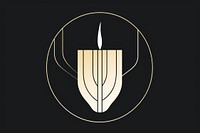 Candle symbol logo chandelier. AI generated Image by rawpixel.