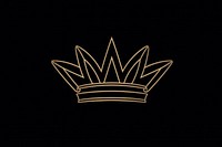 Crown luxury gold line. AI generated Image by rawpixel.