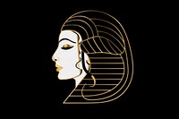 Egyptian mummy gold logo art. AI generated Image by rawpixel.